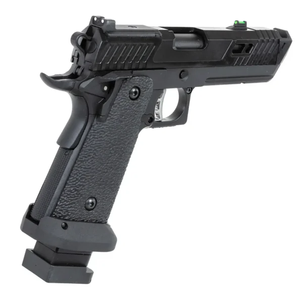 asgbox.pl - Pistolet ASG SRC Dark Viper DUAL POWER z magazynkiem green gas Czarny