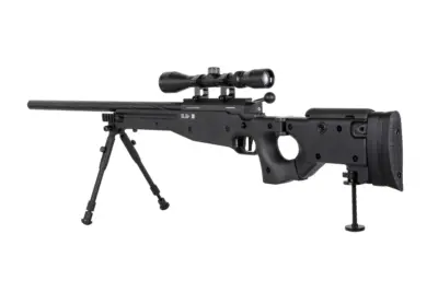 asgbox.pl - Replika karabinu snajperskiego Specna Arms SA-S14 EDGE™ z lunetą i dwójnogiem Czarna