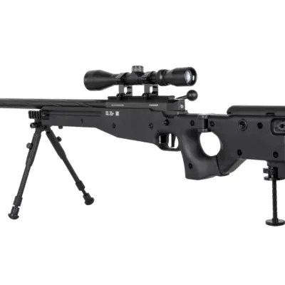 asgbox.pl - Replika karabinu snajperskiego Specna Arms SA-S14 EDGE™ z lunetą i dwójnogiem Czarna