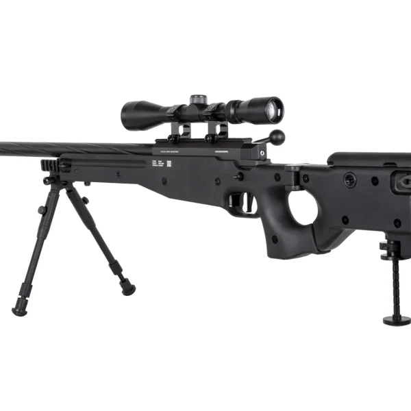 asgbox.pl - Replika karabinu snajperskiego Specna Arms SA-S14 EDGE™ z lunetą i dwójnogiem Czarna