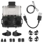 Aktywne douszne ochronniki słuchu Wosport HD-30 Bluetooth Czarne - obrazek 2