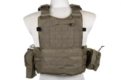 asgbox.pl - Kamizelka Plate Carrier Emerson Gear 6094A Style z zestawem ładownic Ranger Green