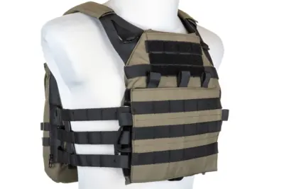 asgbox.pl - Kamizelka taktyczna Specna Arms Tactical typu Plate Carrier z panelem szturmowym Ranger Green