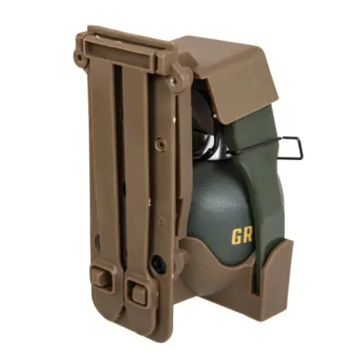 Alternative view of Atrapa granatu odłamkowego M67 z ładownicą Tan