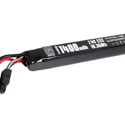 asgbox.pl - Akumulator Li-Po Specna Arms x Gens Ace 1400 mAh 25C 7.4V Tamiya mini G-Tech