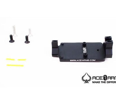ACE 1 ARMS Fiber Back Up Sight Base for Marui / WE / KJ G-Series Gas BlowBack Pistol ( Black )
