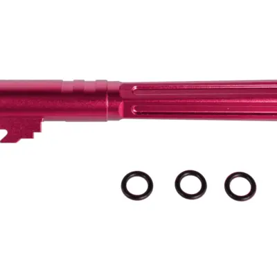 asgbox.pl - Aluminiowa lufa zewnętrzna LA Capa Customs HEXCUT do replik TM Hi-Capa 5.1 Czerwona