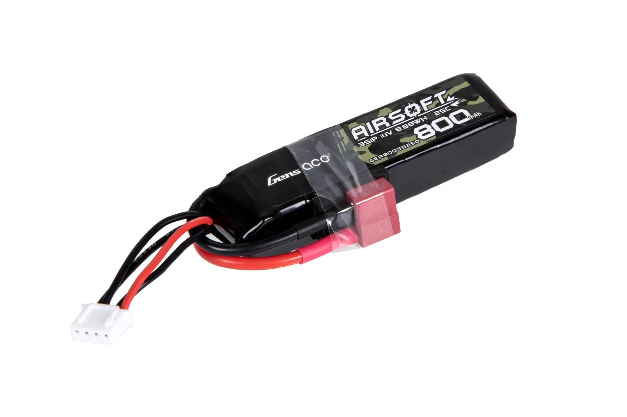 Akumulator Li-Po Gens Ace 25C 800mAh 3S1P 11.1V Deans GEN-06-039177-00 asgbox.pl asgbox.pl - Akumulator Li-Po Gens Ace 25C 800mAh 3S1P 11.1V Deans