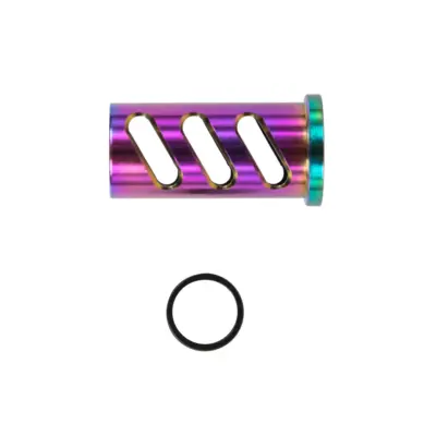 asgbox.pl - Zaślepka prowadnicy zamka LA Capa Customs CUTOUT do replik TM Hi-Capa 4.3 (z pierścieniem Delrin) Tęczowa