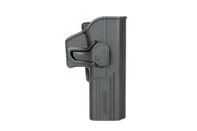 asgbox.pl - Kabura Release Button z klipsem na pas do pistoletów Glock 17 - Czarna