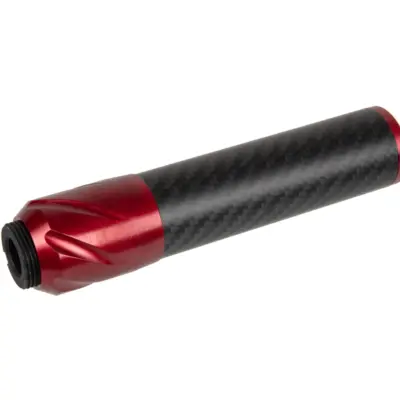 asgbox.pl - Karbonowy tłumik dźwięku DSL2 36x150mm - Czerwony