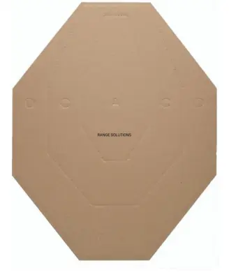 asgbox.pl - Kartonowe Tarcze IPSC Range Solutions Białe/Brązowe 50szt