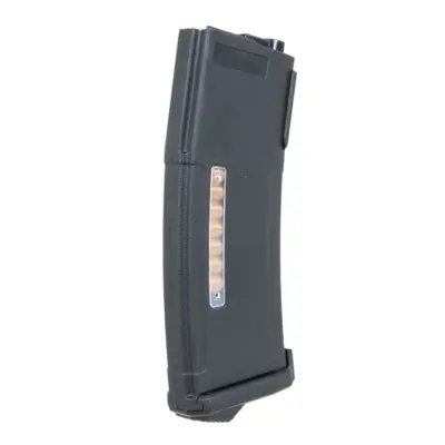 asgbox.pl - Magazynek Polimerowy Mid-Cap na 175 kulek Tornado z atrapami naboi do replik M4/M16 Czarny