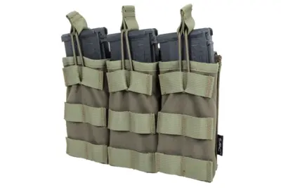 asgbox.pl - Potrójna ładownica typu Open na magazynki  M4/M16 Specna Arms Tactical Oliwkowa