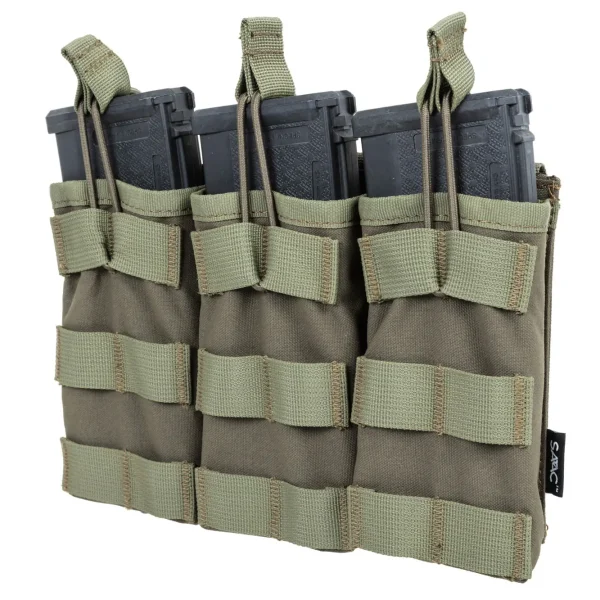 asgbox.pl - Potrójna ładownica typu Open na magazynki  M4/M16 Specna Arms Tactical Oliwkowa