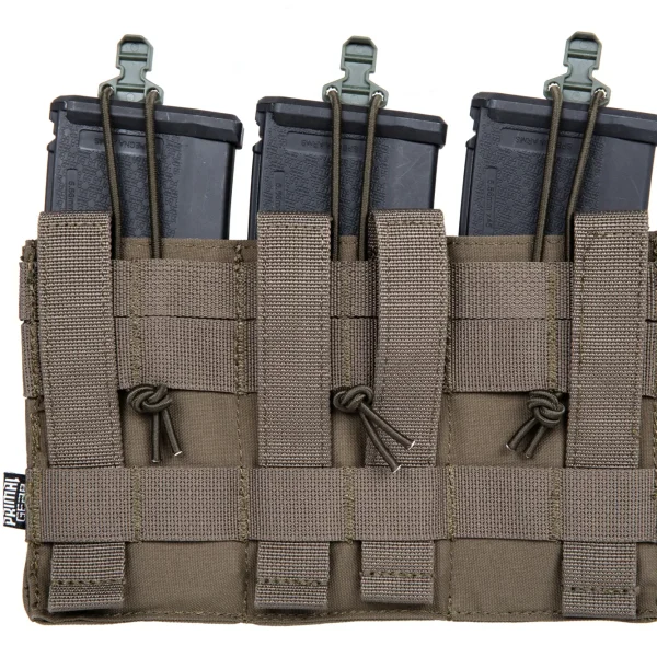 asgbox.pl - Potrójna uniwersalna ładownica na magazynki Primal Gear Ranger Green