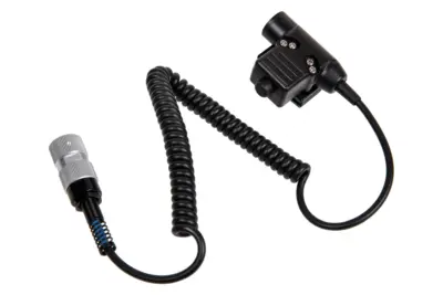 asgbox.pl - PTT typu U94 do radia typu PRC 152/ 148 (Kabel sprężynowy)