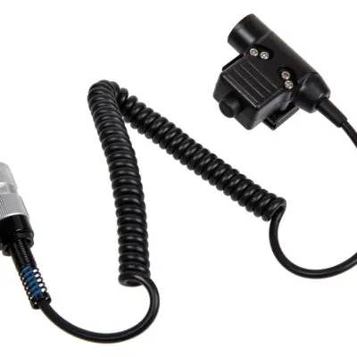 asgbox.pl - PTT typu U94 do radia typu PRC 152/ 148 (Kabel sprężynowy)