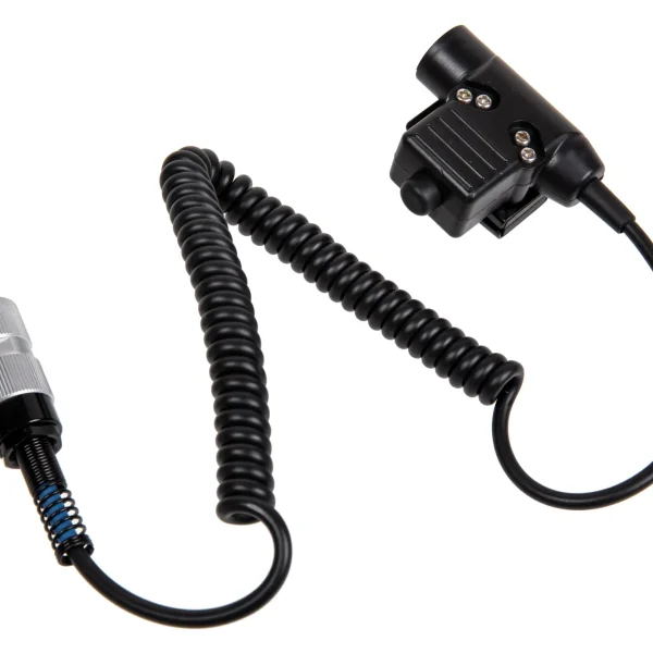 asgbox.pl - PTT typu U94 do radia typu PRC 152/ 148 (Kabel sprężynowy)