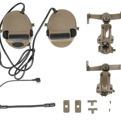 asgbox.pl - Taktyczny zestaw słuchawkowy Wosport C5 HD-24-A Tan