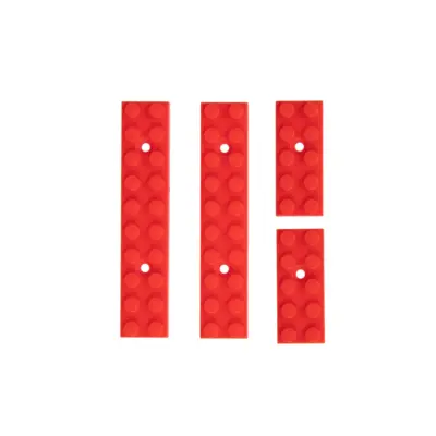 asgbox.pl - Osłony Szyn MLOK Klocki - Czerwony