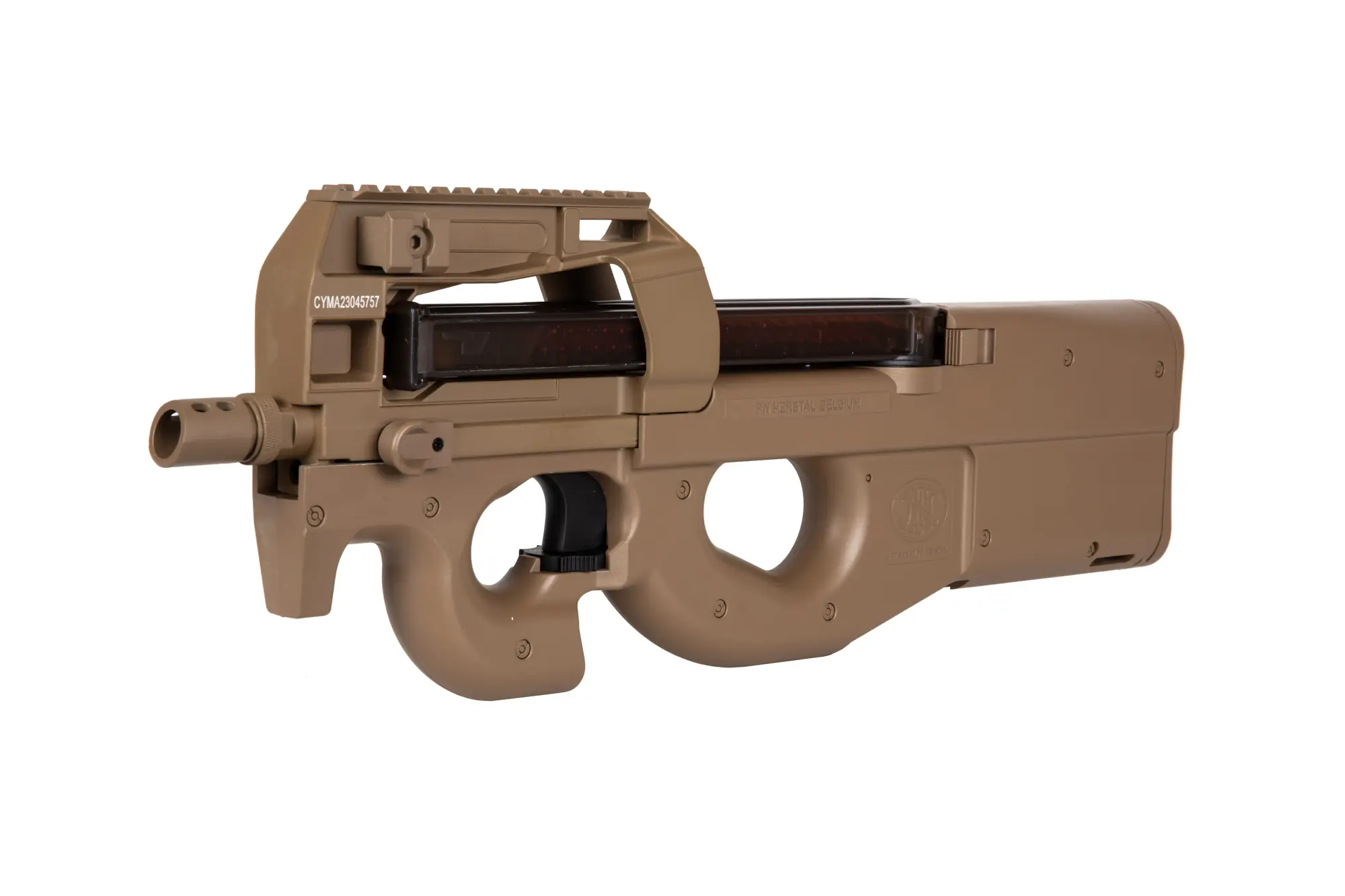 Pistolet maszynowy ASG Cybergun/ CYMA FN Herstal P90 (CM060) Tan (OUTLET) OUT-72-033571-00 asgbox.pl asgbox.pl - Pistolet maszynowy ASG Cybergun/ CYMA FN Herstal P90 (CM060) Tan (OUTLET)