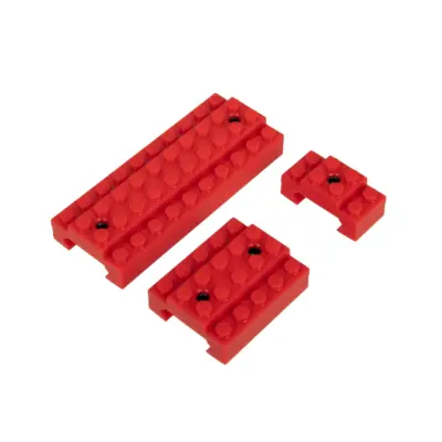 asgbox.pl - Osłony Szyn RIS Klocki  - Czerwony