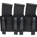 asgbox.pl - Potrójna otwarta ładownica na magazynki 7.62 mm Wosport Czarna