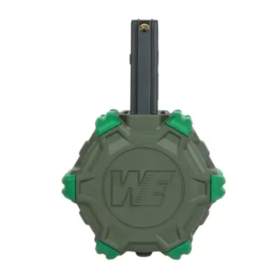 asgbox.pl - Bębnowy magazynek green gas do M4/16 - Oliwkowy