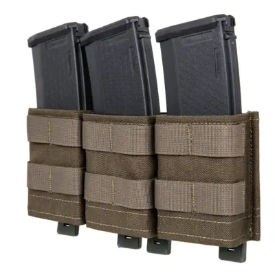 Alternative view of Potrójna otwarta ładownica na magazynki 7.62 mm Wosport Ranger Green