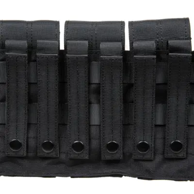 asgbox.pl - Potrójna ładownica na magazynki typu M4/M16 Specna Arms z klapą Czarna