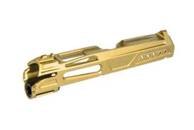 Aluminiowy zamek LA Capa Customs x SpeedQB COBRA do replik TM Hi-Capa 4.3 Złoty - obrazek 2
