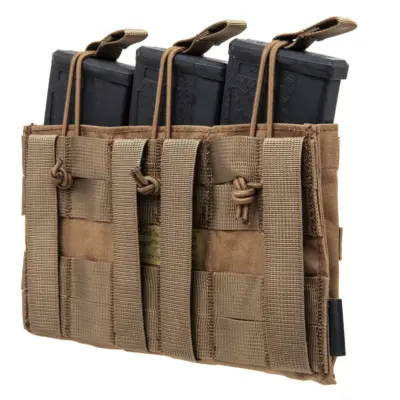 asgbox.pl - Potrójna ładownica typu Open na magazynki typu M4/M16 Emerson Gear Coyote Brown