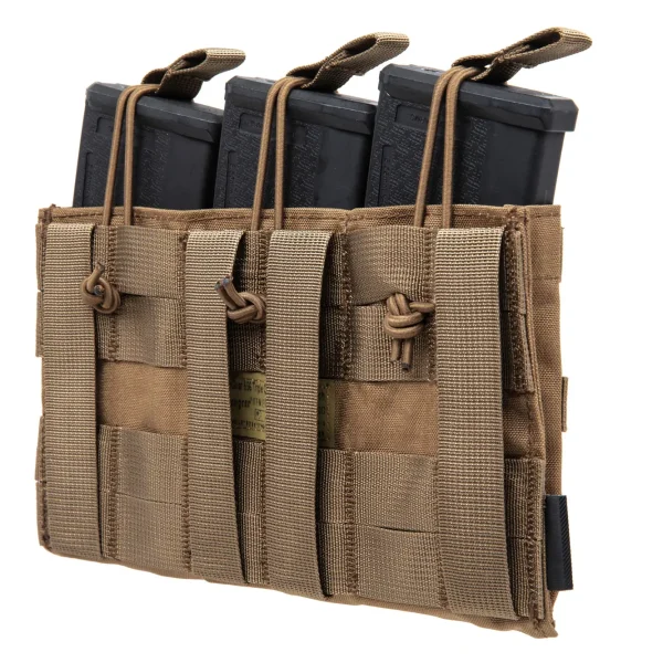 asgbox.pl - Potrójna ładownica typu Open na magazynki typu M4/M16 Emerson Gear Coyote Brown