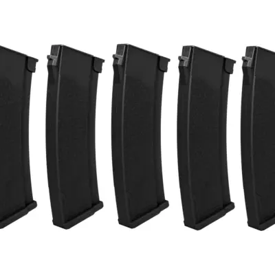 asgbox.pl - Zestaw 5 magazynków S-Mag do serii J - Hi-cap - czarny