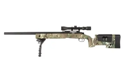 Replika karabinu wyborowego SA-S02 CORE™ High Velocity z lunetą i dwójnogiem - MC - obrazek 2
