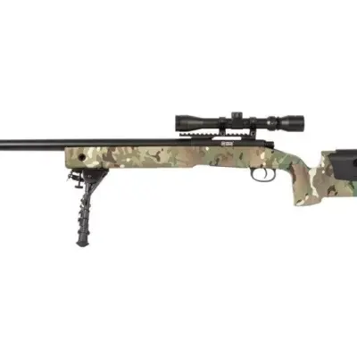 Alternative view of Replika karabinu wyborowego SA-S02 CORE™ High Velocity z lunetą i dwójnogiem - MC