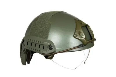 asgbox.pl - Replika hełmu X-Shield MH z Goglami - Oliwkowy