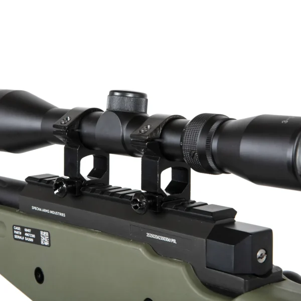 asgbox.pl - Replika karabinu snajperskiego Specna Arms SA-S11 EDGE™ z lunetą i dwójnogiem Oliwkowa