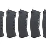 asgbox.pl - Magazynek Mid-Cap 130/ 30 kulek Arcturus EMM AK12 Variable-Cap do replik AK Czarny (5 pack)