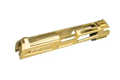 Aluminiowy zamek LA Capa Customs x SpeedQB COBRA do replik TM Hi-Capa 4.3 Złoty - obrazek 3