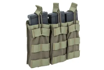 Potrójna ładownica typu Open na magazynki  M4/M16 Specna Arms Tactical Oliwkowa - obrazek 2