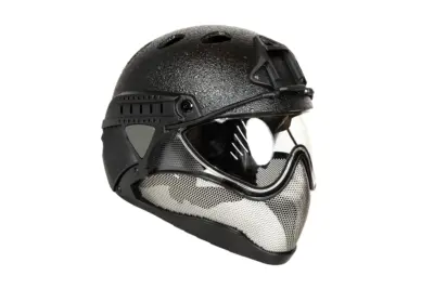 Hełm WarQ Full Face First Czarny Chropowaty (OUTLET) - obrazek 2