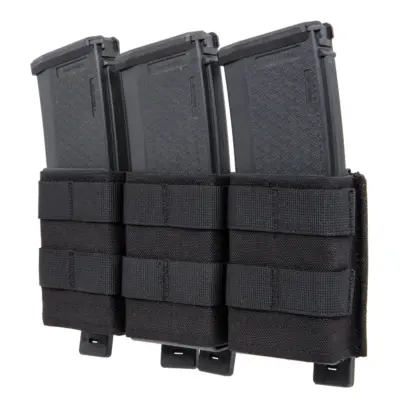 asgbox.pl - Potrójna ładownica na magazynki karabinowe Wosport Czarna