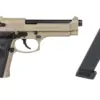Pistolet ASG ICS BLE-BM9 Dual Power Half-Tan (z magazynkiem na CO2) OD-G-ICS-02-043549-00 asgbox.pl