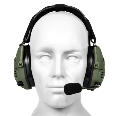 Alternative view of Taktyczne słuchawki aktywne Bluetooth HD-16 - Oliwkowe