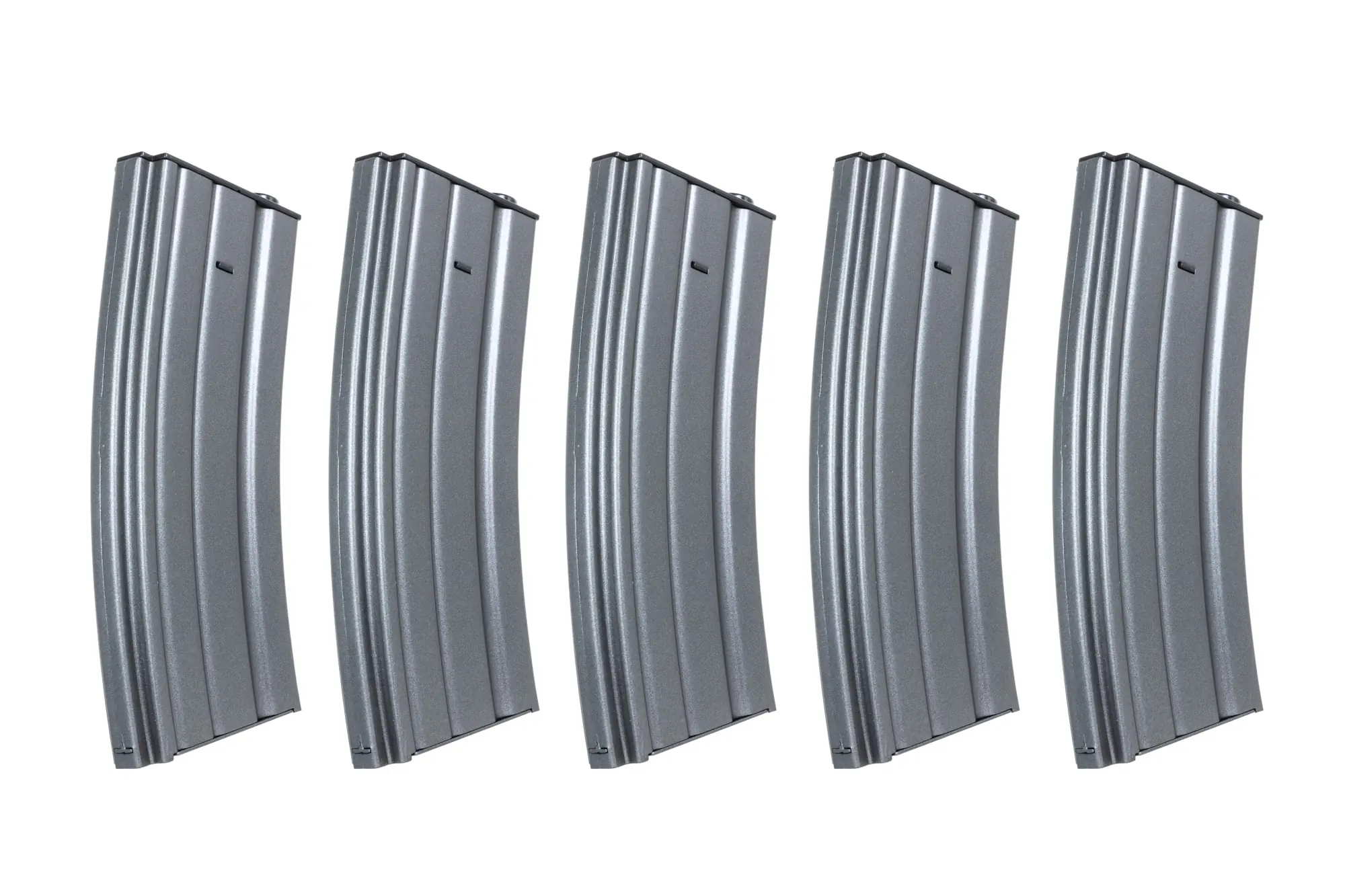 Zestaw 5 sztuk metalowych magazynków mid-cap 120 kulek Specna Arms Szary OD-G-SPE-05-046354-00 asgbox.pl asgbox.pl - Zestaw 5 sztuk metalowych magazynków mid-cap 120 kulek Specna Arms Szary