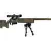 Replika karabinu wyborowego SA-S03 CORE™ z lunetą i dwójnogiem - USMC Scout Sniper OD-G-GFC-03-036745-00 asgbox.pl