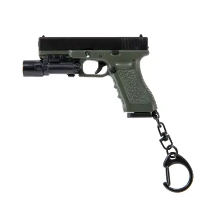 asgbox.pl - Breloczek Wosport Pistolet  z latarką Oliwkowy