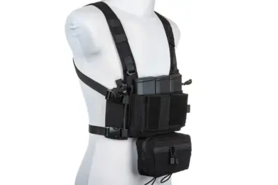 Kamizelka taktyczna typu Chest Rig Specna Arms Tactical Adaptive V2 Czarna - obrazek 2
